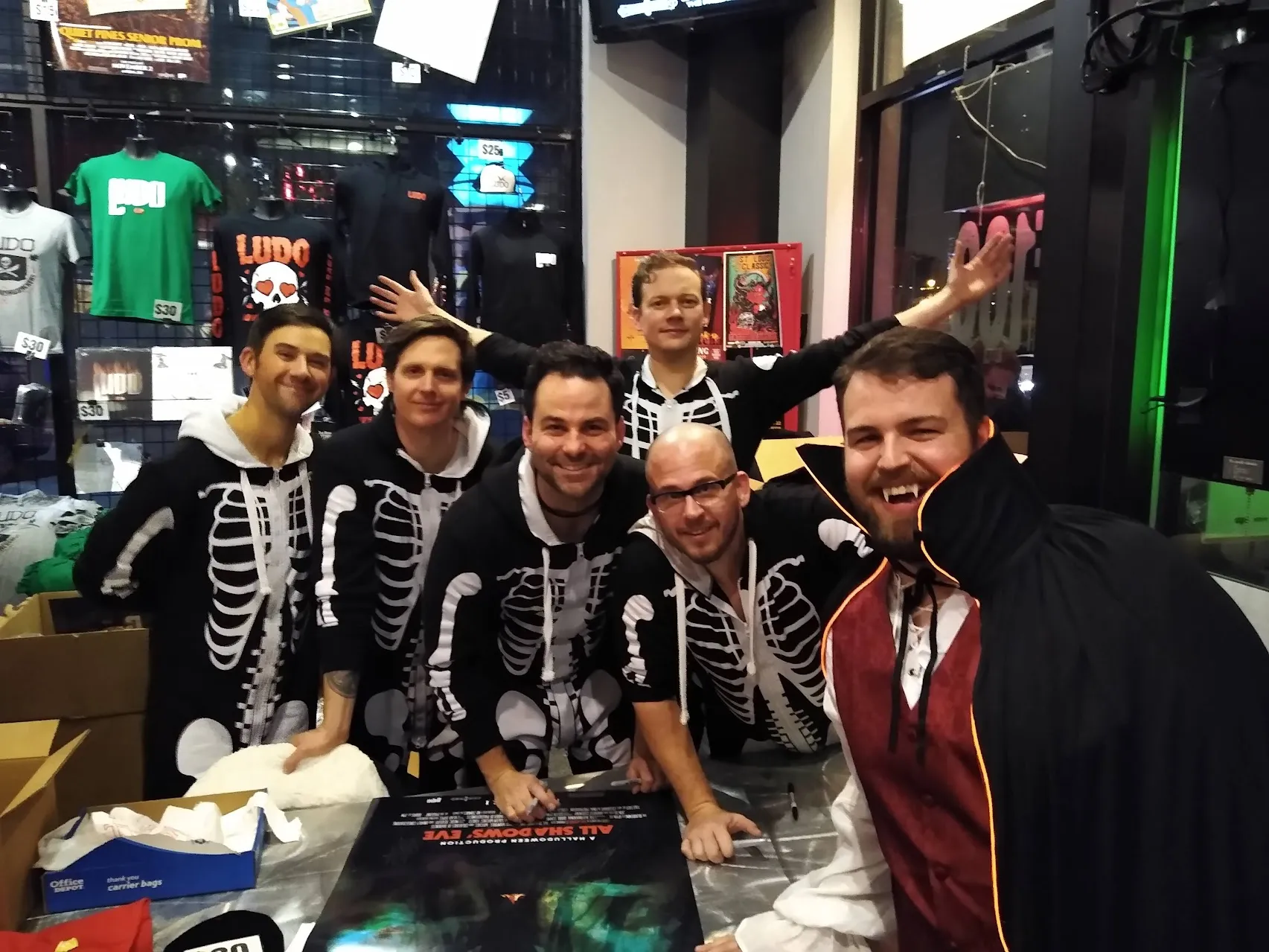 Vampire costume at the Ludo concert